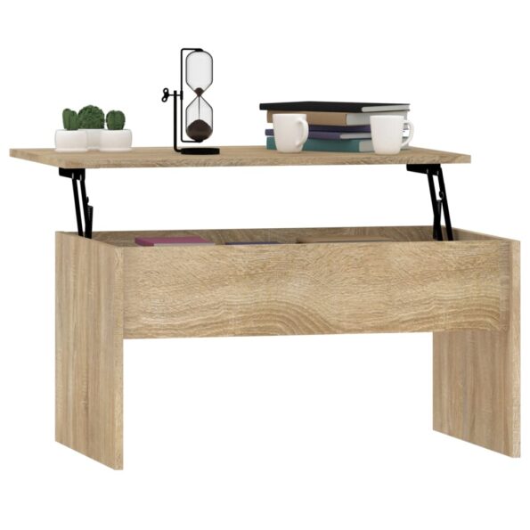 vidaXL Konferenčný stolík dub sonoma 80x50,5x41,5 cm spracované drevo – Obrázok 7