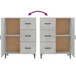 vidaXL Komoda betónovo sivá 69,5x34x90 cm kompozitné drevo – Obrázok 8