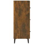 vidaXL Komoda dymový dub 69,5x34x90 cm kompozitné drevo – Obrázok 7