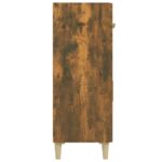 vidaXL Komoda dymový dub 69,5x34x89 cm spracované drevo – Obrázok 5