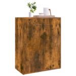 vidaXL Komoda dymový dub 60x30x75 cm spracované drevo – Obrázok 4