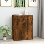 vidaXL Komoda dymový dub 60x30x75 cm spracované drevo