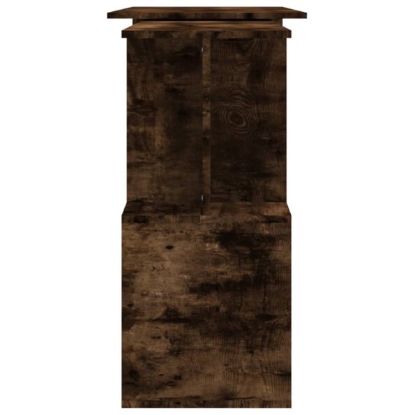 vidaXL Rohový stôl dymový dub 200x50x76 cm spracované drevo – Obrázok 7