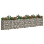 vidaXL Gabiónový vyvýšený záhon pozinkované železo 540x50x100 cm – Obrázok 3