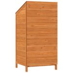 vidaXL Záhradná kôlňa hnedá 55x52x112 cm masívne jedľové drevo – Obrázok 6