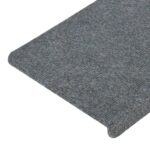 vidaXL Samolepiace nášľapy na schody 15 ks 65x24,5x3,5 cm sivé – Obrázok 8