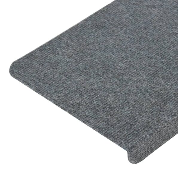 vidaXL Samolepiace nášľapy na schody 15 ks 65x24,5x3,5 cm sivé – Obrázok 8