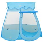 vidaXL Detský stan na hranie s 250 loptičkami modrý 102x102x82 cm – Obrázok 2