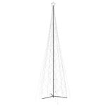 vidaXL Vianočný stromček kužeľ studené biele svetlo 3000 LED 230x800cm – Obrázok 2