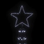 vidaXL Vianočný stromček kužeľ studené biele svetlo 3000 LED 230x800cm – Obrázok 4