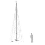 vidaXL Vianočný stromček kužeľ studené biele svetlo 3000 LED 230x800cm – Obrázok 8