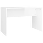 vidaXL Taburetka lesklá biela 70x35x45 cm spracované drevo – Obrázok 2