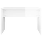 vidaXL Taburetka lesklá biela 70x35x45 cm spracované drevo – Obrázok 4