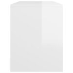 vidaXL Taburetka lesklá biela 70x35x45 cm spracované drevo – Obrázok 5