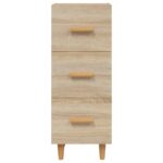 vidaXL Komoda dub sonoma 34,5x34x90 cm spracované drevo – Obrázok 5