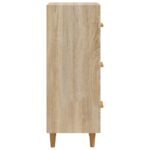 vidaXL Komoda dub sonoma 34,5x34x90 cm spracované drevo – Obrázok 7