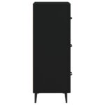 vidaXL Komoda čierna 34,5x34x90 cm spracované drevo – Obrázok 7