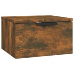 vidaXL Nástenný nočný stolík dymový dub 34x30x20 cm – Obrázok 2