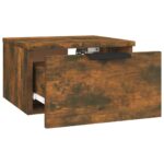 vidaXL Nástenný nočný stolík dymový dub 34x30x20 cm – Obrázok 5