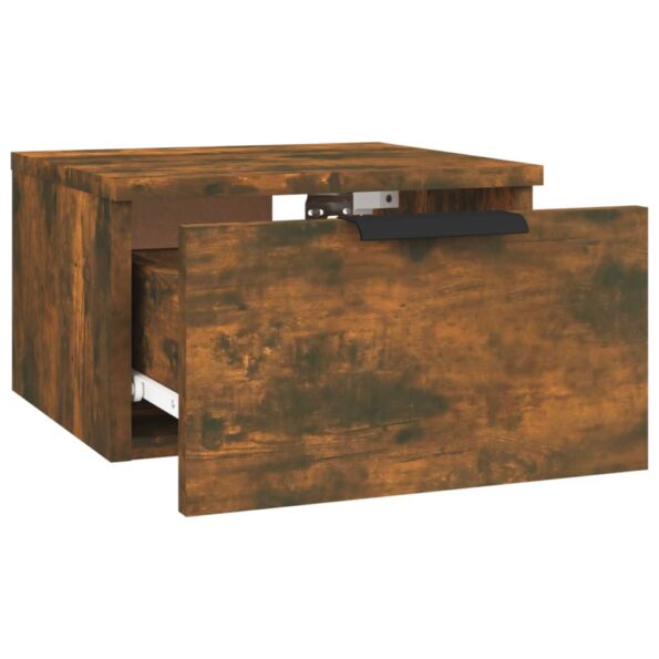 vidaXL Nástenný nočný stolík dymový dub 34x30x20 cm – Obrázok 5