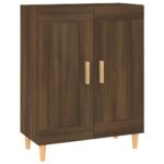 vidaXL Komoda hnedý dub 69,5x34x90 cm spracované drevo – Obrázok 2