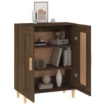 vidaXL Komoda hnedý dub 69,5x34x90 cm spracované drevo – Obrázok 4