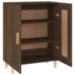 vidaXL Komoda hnedý dub 69,5x34x90 cm spracované drevo – Obrázok 7