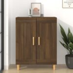 vidaXL Komoda hnedý dub 69,5x34x90 cm spracované drevo
