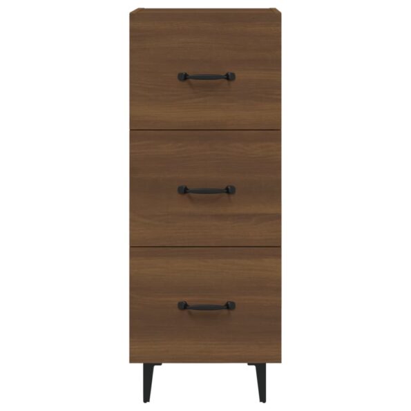 vidaXL Komoda hnedý dub 34,5x34x90 cm spracované drevo – Obrázok 5