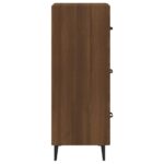 vidaXL Komoda hnedý dub 34,5x34x90 cm spracované drevo – Obrázok 7