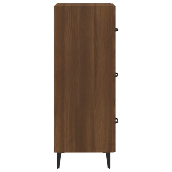 vidaXL Komoda hnedý dub 34,5x34x90 cm spracované drevo – Obrázok 7