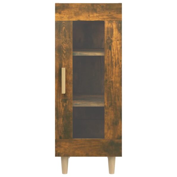 vidaXL Komoda dymový dub 34,5x34x90 cm spracované drevo – Obrázok 6