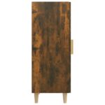 vidaXL Komoda dymový dub 34,5x34x90 cm spracované drevo – Obrázok 7
