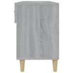 vidaXL Botník sivý dub sonoma 102x35x55 cm spracované drevo – Obrázok 8