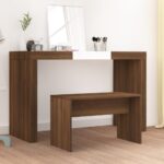vidaXL Taburetka hnedý dub 70x35x45 cm spracované drevo
