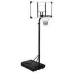 vidaXL Basketbalový stojan priehľadný 256-361 cm polykarbonát