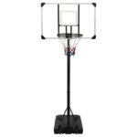 vidaXL Basketbalový stojan priehľadný 256-361 cm polykarbonát – Obrázok 2