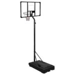 vidaXL Basketbalový stojan priehľadný 256-361 cm polykarbonát – Obrázok 4