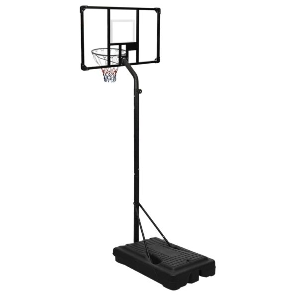 vidaXL Basketbalový stojan priehľadný 256-361 cm polykarbonát – Obrázok 4