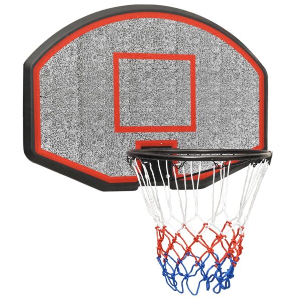 vidaXL Basketbalová doska čierna 71x45x2 cm polyetén – Obrázok 2