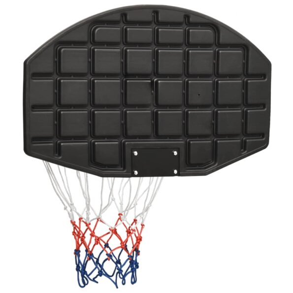 vidaXL Basketbalová doska čierna 71x45x2 cm polyetén – Obrázok 5