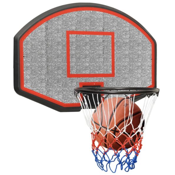 vidaXL Basketbalová doska čierna 71x45x2 cm polyetén – Obrázok 8