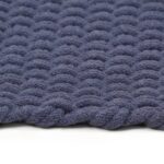 VidaXL Koberec obdĺžnikový tmavomodrý 180x250 cm bavlna – Obrázok 3