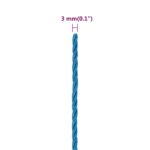 vidaXL Pracovné lano modré 3 mm 25 m polypropylén – Obrázok 6