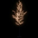vidaXL Kvitnúca čerešňa LED strom teplá biela 672 LED 400 cm – Obrázok 3