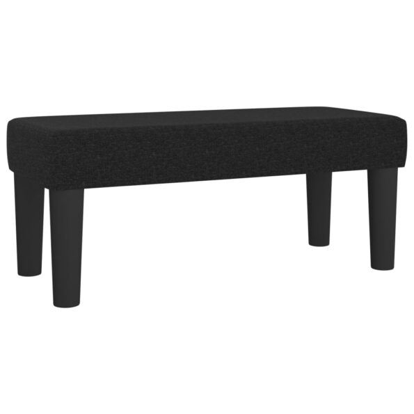 vidaXL Lavička čierna 70x30x30 cm látka – Obrázok 2
