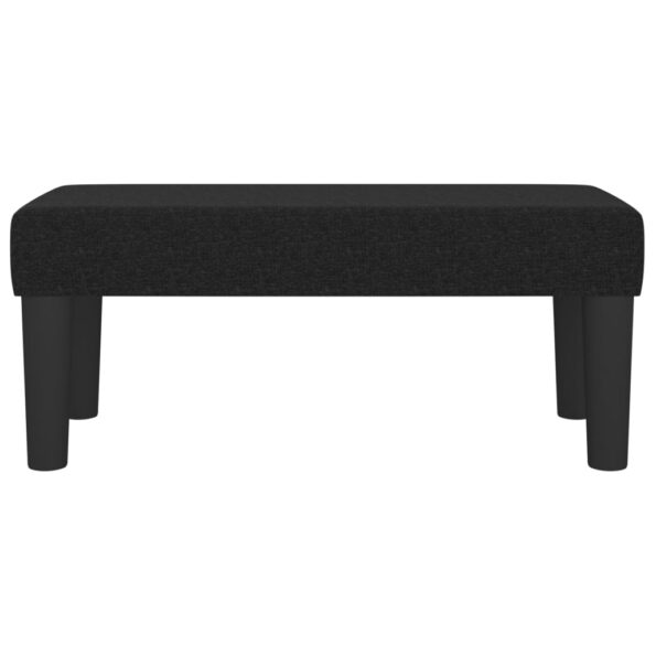 vidaXL Lavička čierna 70x30x30 cm látka – Obrázok 3
