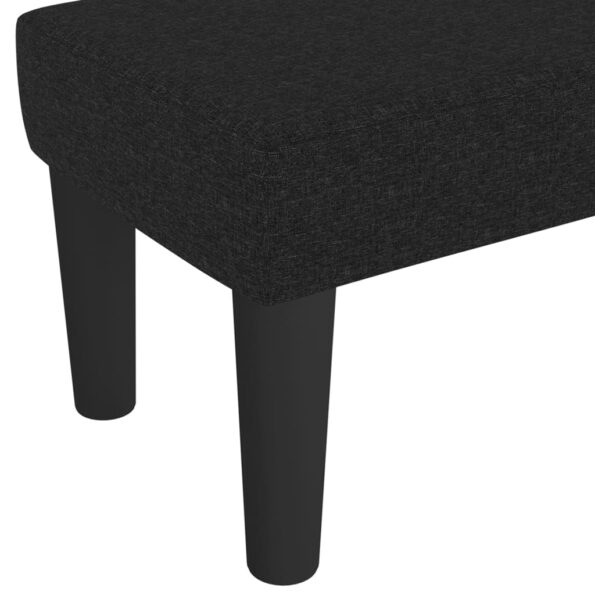 vidaXL Lavička čierna 70x30x30 cm látka – Obrázok 5