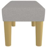vidaXL Lavička bledosivá 70x30x30 cm látka – Obrázok 4