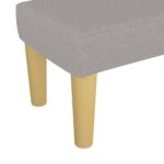 vidaXL Lavička bledosivá 70x30x30 cm látka – Obrázok 5